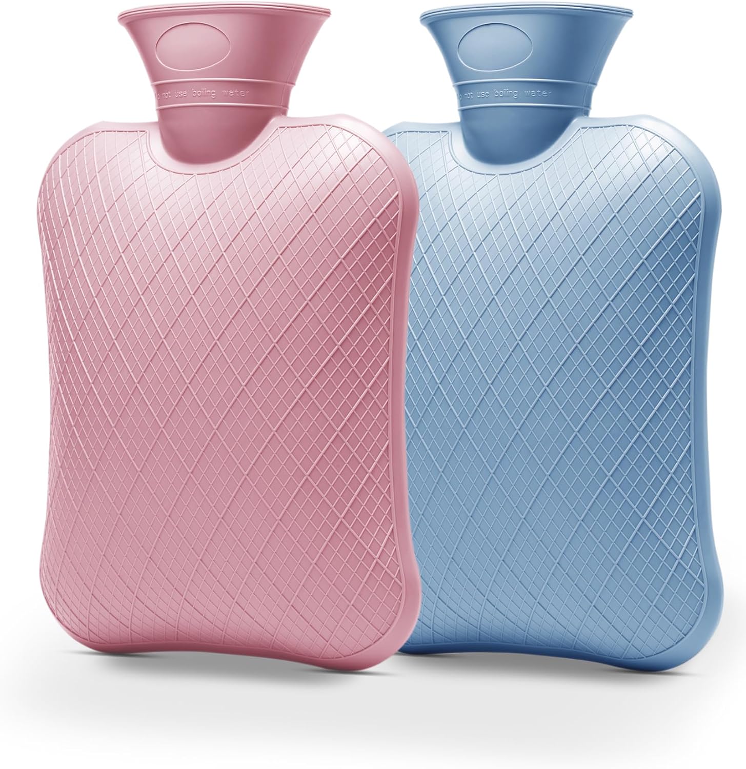 FORICOM Extra Large Hot Water Bottles for Pain Relief.2packs,2L Hot Water Bag for Back Pain, Heating Pad 2Liter, Hot and Cold Therapy.Bpa Free.