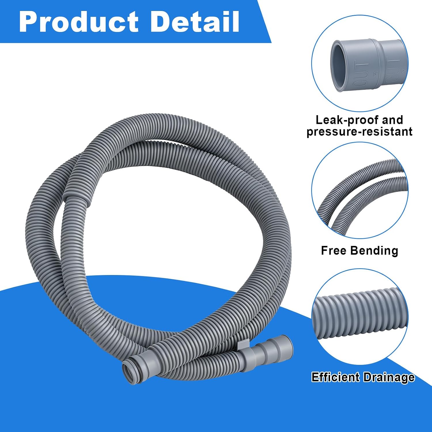 AEM74333104 AEM74333101 Dishwasher Drain Hose Compatible With LG Kenmore