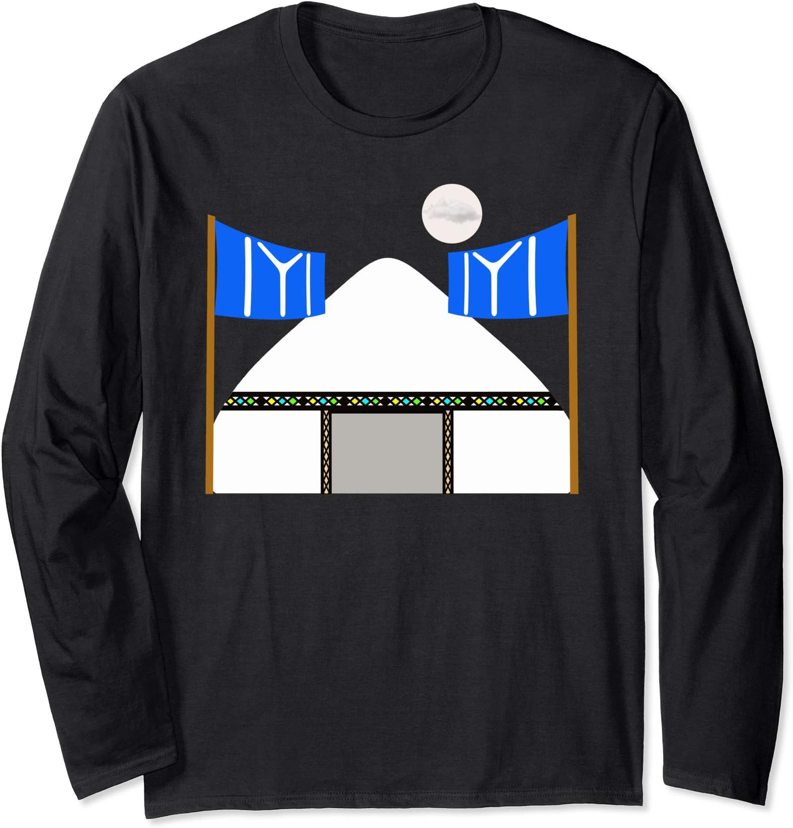 Ertugrul Bey Home Big Tent Kayi Obasi Flag IYI Long Sleeve T-Shirt