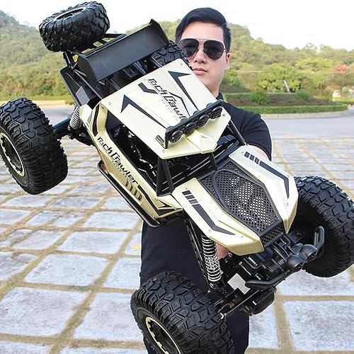 KIZQYN Vehículo monstruo RC grande 4WD auto de control remoto todo terreno coche eléctrico de juguete de alta velocidad vehículo todoterreno 2.4Ghz
