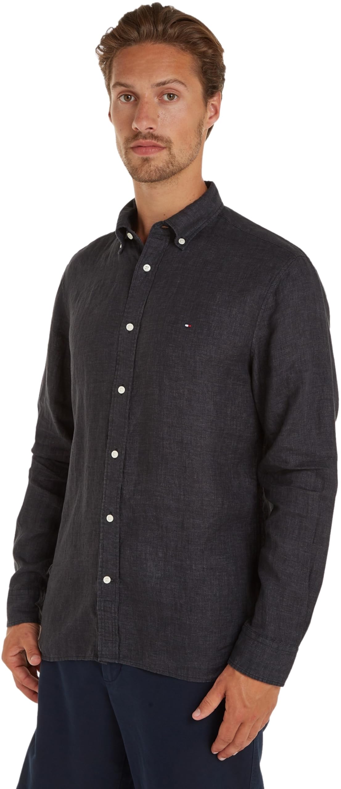 Tommy Hilfiger Camisa Hombre Camisa de Lino