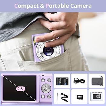 Amazon Canada: Digital Camera FHD 4K Autofocus Compact Digital