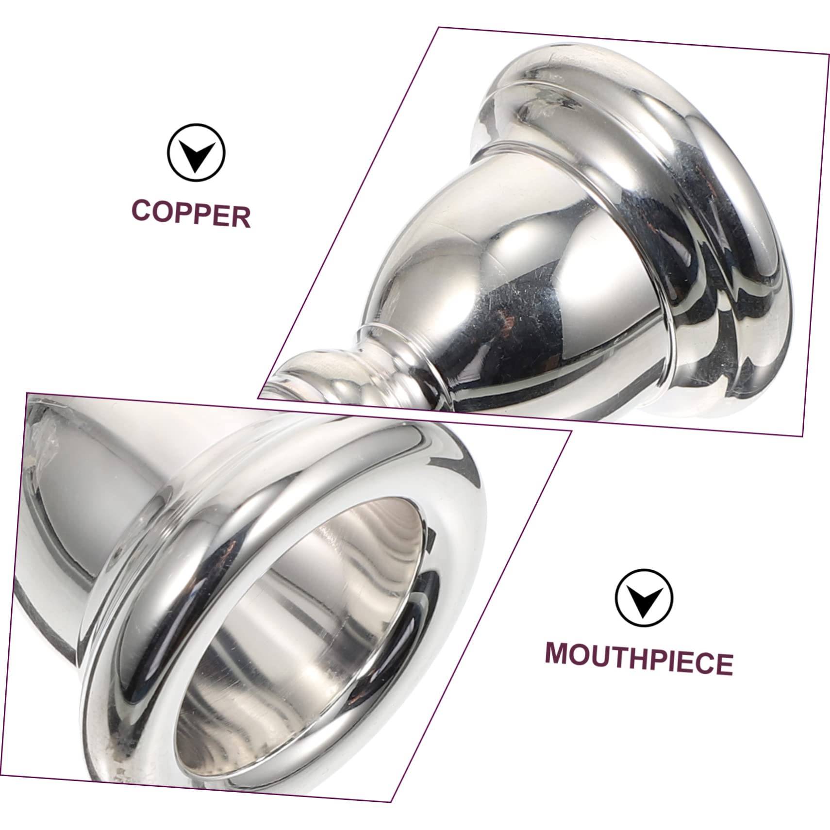 1pezzi Bocchino Euphonium in Argento Placcato Ricambio Professionale Per Musicisti e Principianti Accessorio Strumentale Elegante e Pratico Per Euphonium Per Concerti e Regali Musi