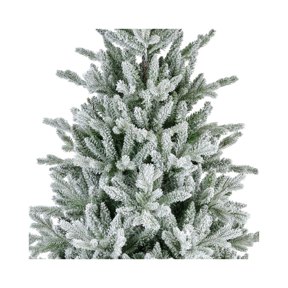 Albero Di Natale Merano Innevato 180 cm, Diametro 112 Cm