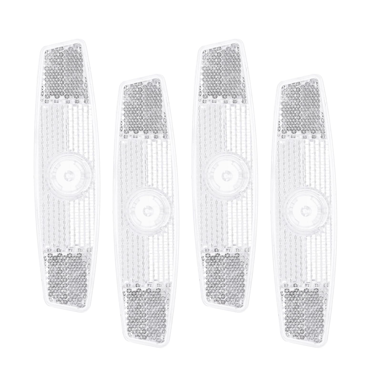 PATIKIL Bike Wheel Reflectors,Safety Bicycle Wheel Rim,White,4 Pcs