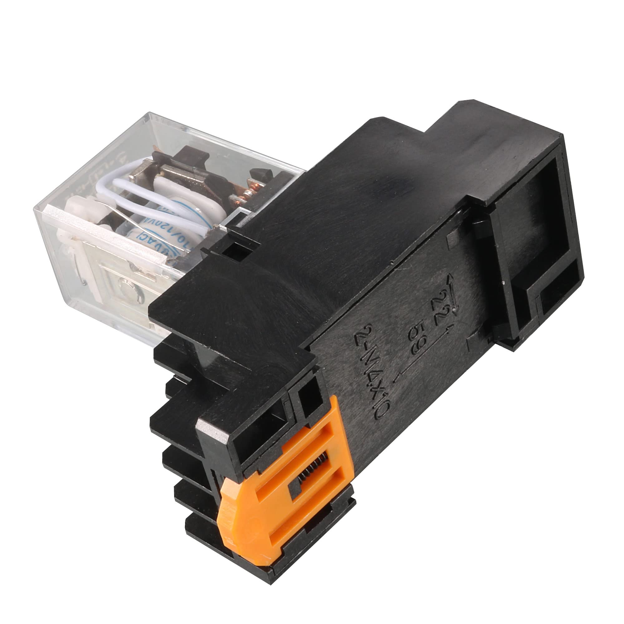 sourcing map 6 pcs AC 110/120V Bobina Relé de alimentación Base w luz roja