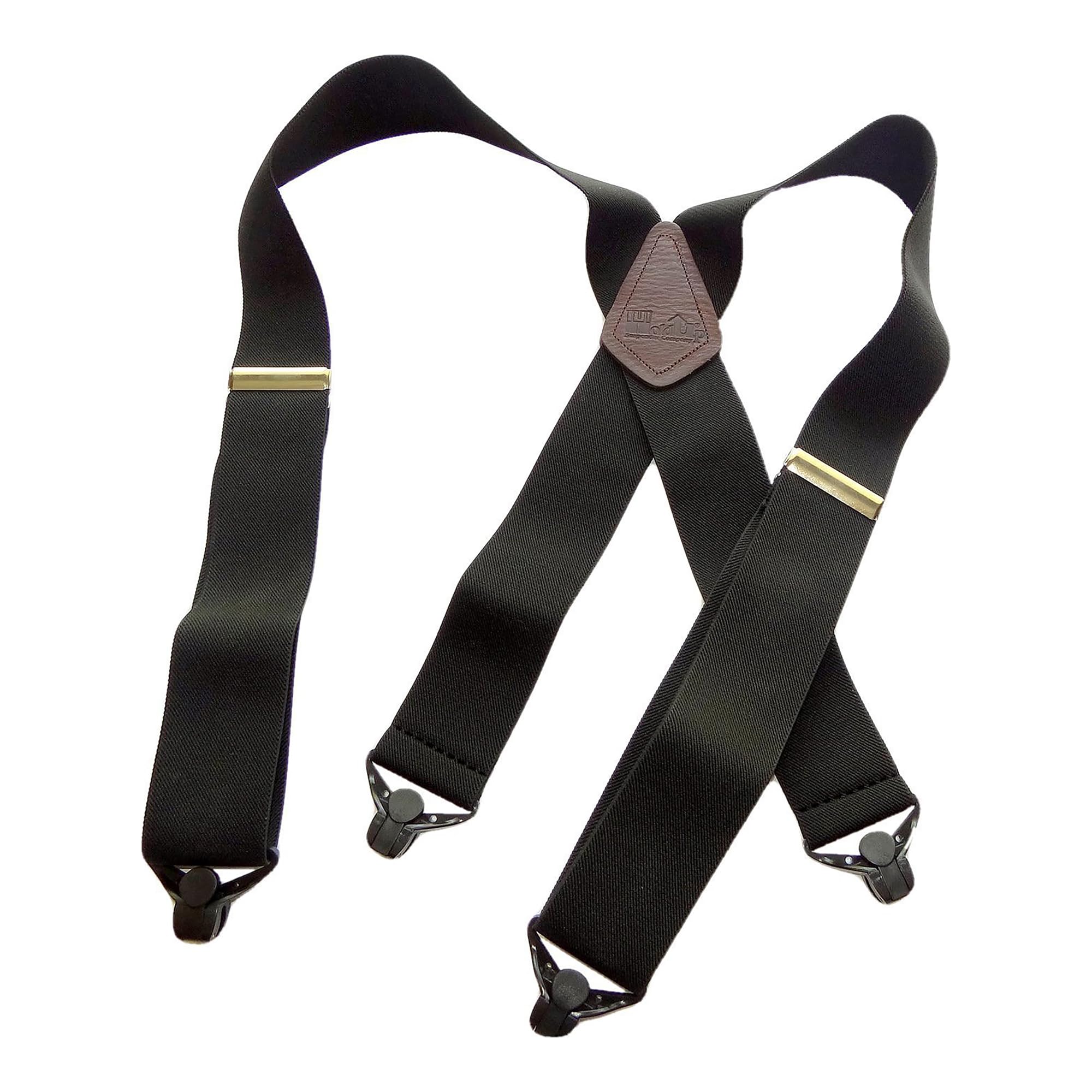 Hold-Up - Tirantes de contratista de 2 pulgadas para hombre con clips de