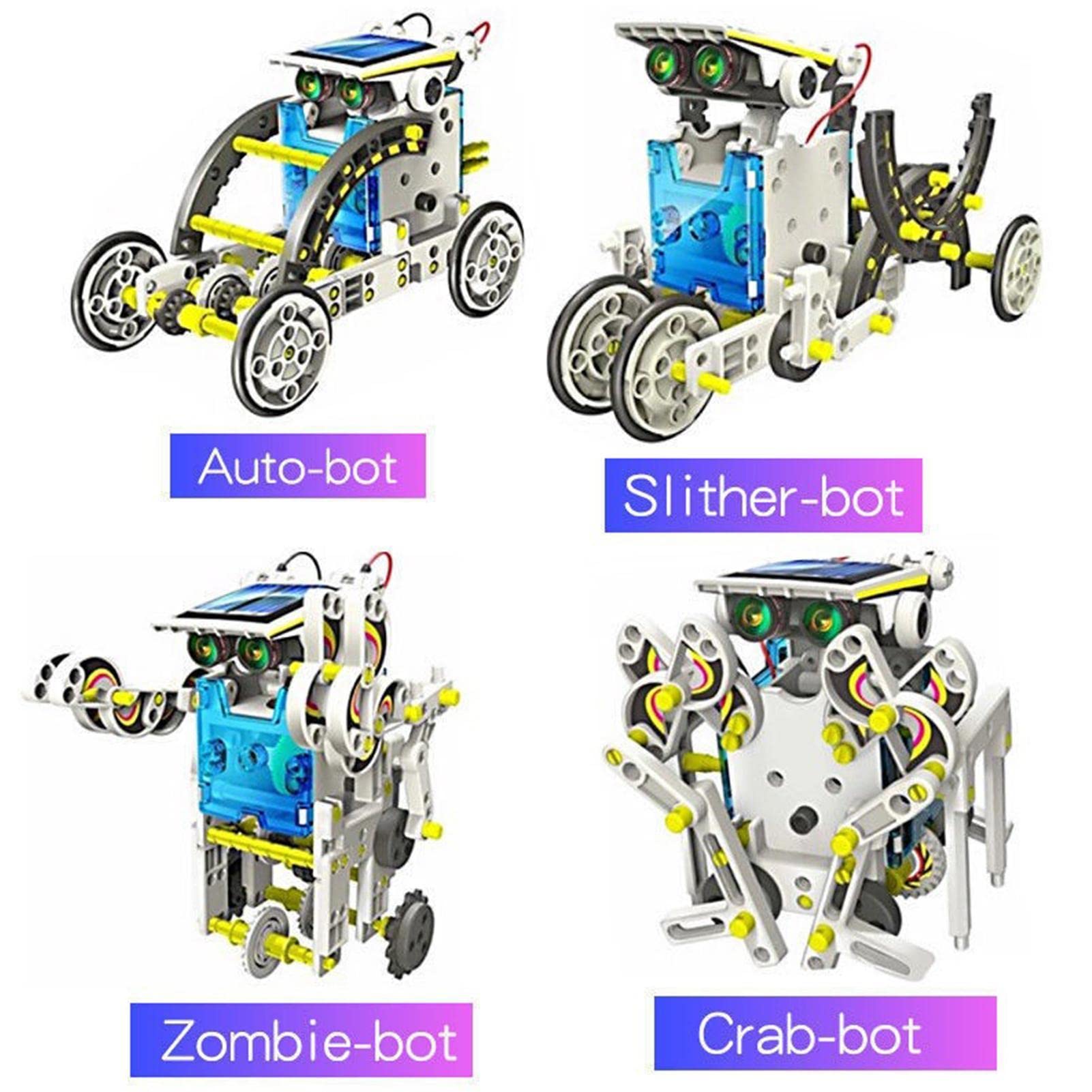 ○ 13-in-1 ソーラーロボット STEMキット　ホワイト Amazon.com: STEM 13-in-1 Education Solar Power Robots Toys