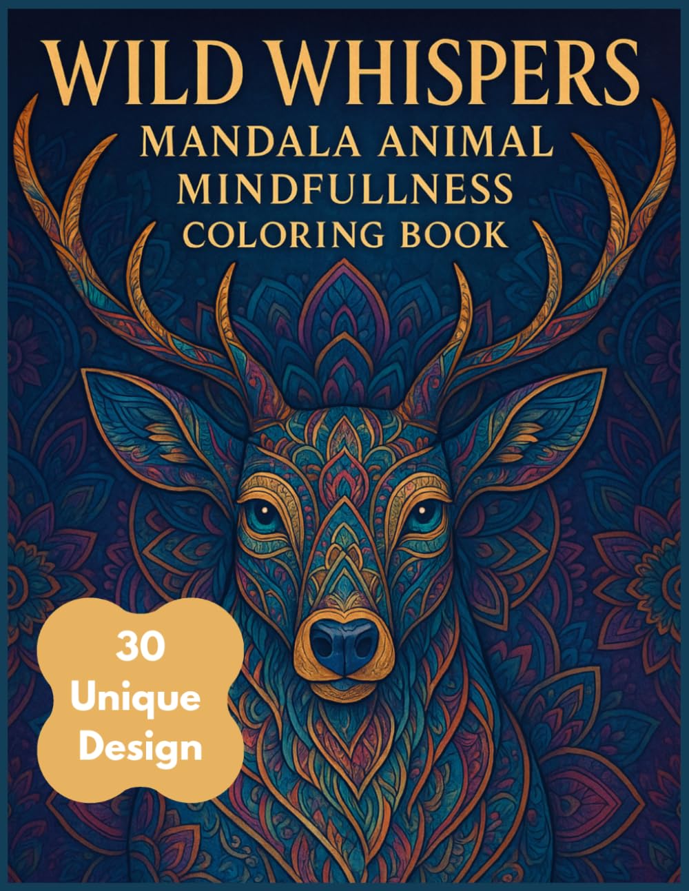 Whimsical Animals: A Mandala Coloring Adventure: Enchanting Creatures and Intricate Patterns for Relaxation, Stress Relief, and Creative Joy