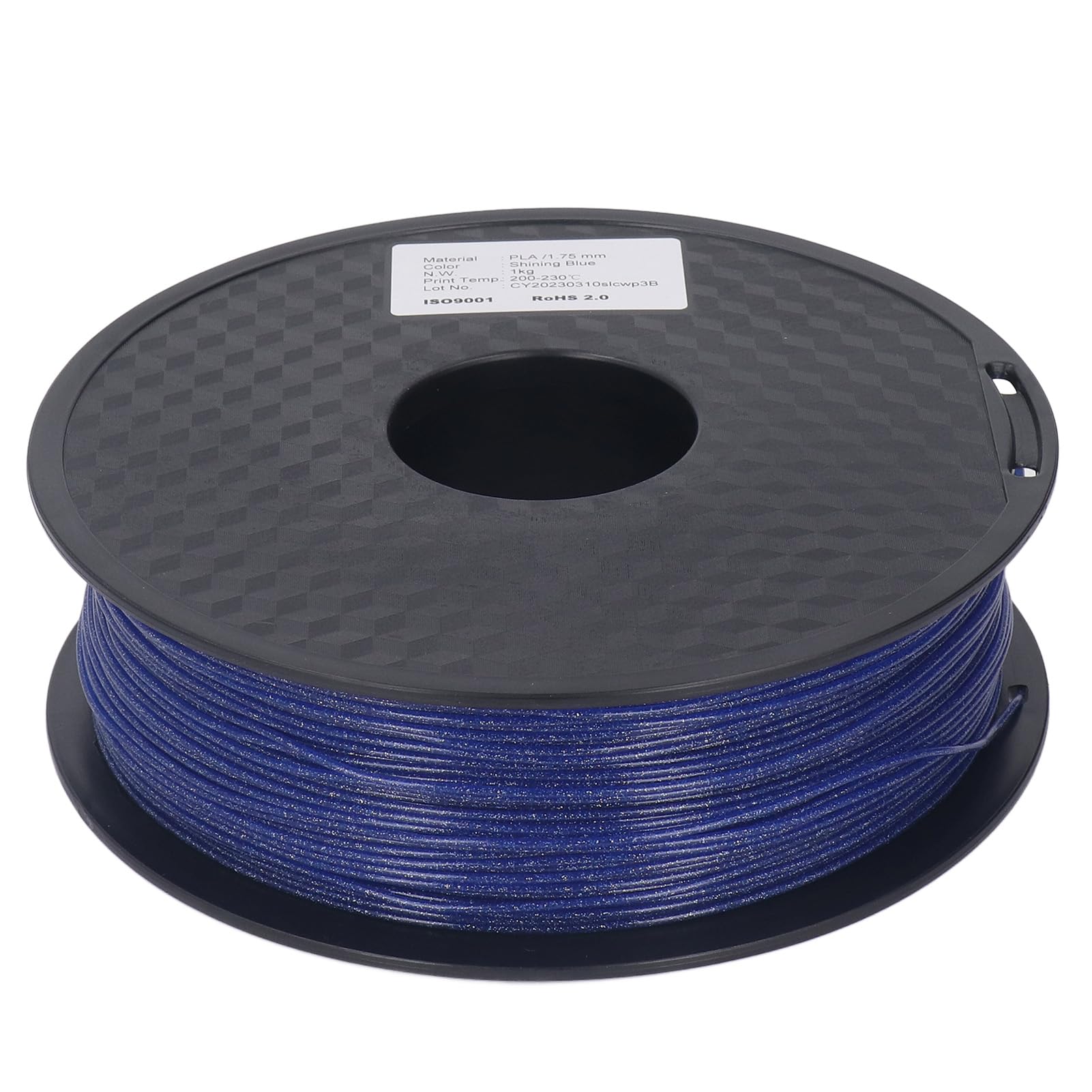 Filament do drukarki 3D 1,75 mm błyszczący, musujący niebieski, mocny, gładki jedwabny materiał eksploatacyjny PLA dla entuzjastów i profesjonalistów druku 3D