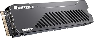 Bestoss NVME M.2 SSD PCIe Gen4 1TB with Heatsink,up to 7300mb/s