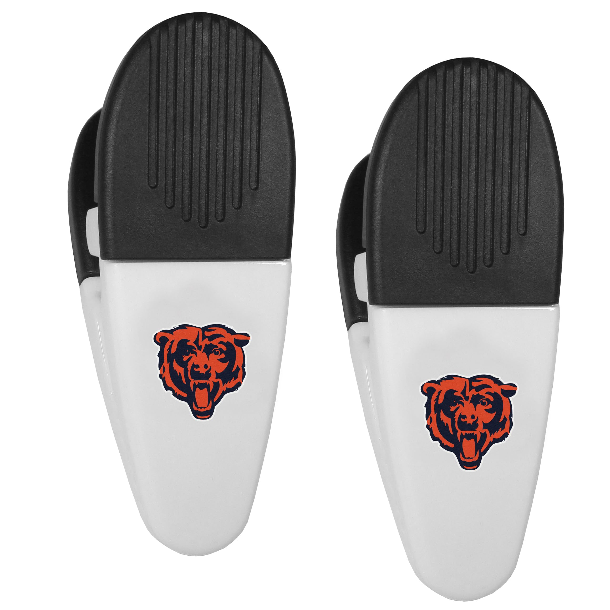Aimants à clip Chicago Bears pour cuisine - Rangez vos notes avec ces 2 mini clips blancs