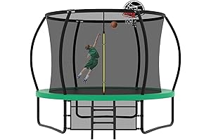 ORCC Trampoline for Kids Toddlers with Safety Enclosure Net, 10Ft Children Trampoline...