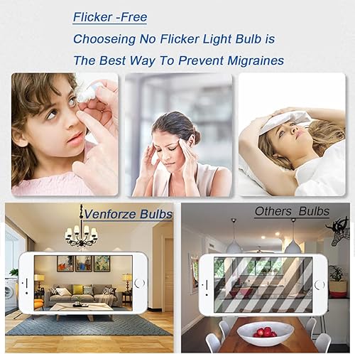 Miniatura 6 de Venforze Bombilla brillante, equivalente a 150 W-200 W, 2500 LM, E26, bombilla LED de 23 W, blanco cálido, 2700 K, A21, no regulable, paquete de 2