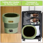 Mini Portable Washing Machine, 12L Upgraded Large Capacity Foldable Washer 3 Cleaning Modes Suitable of Underwear Small Clothes for Hotel Home Campain