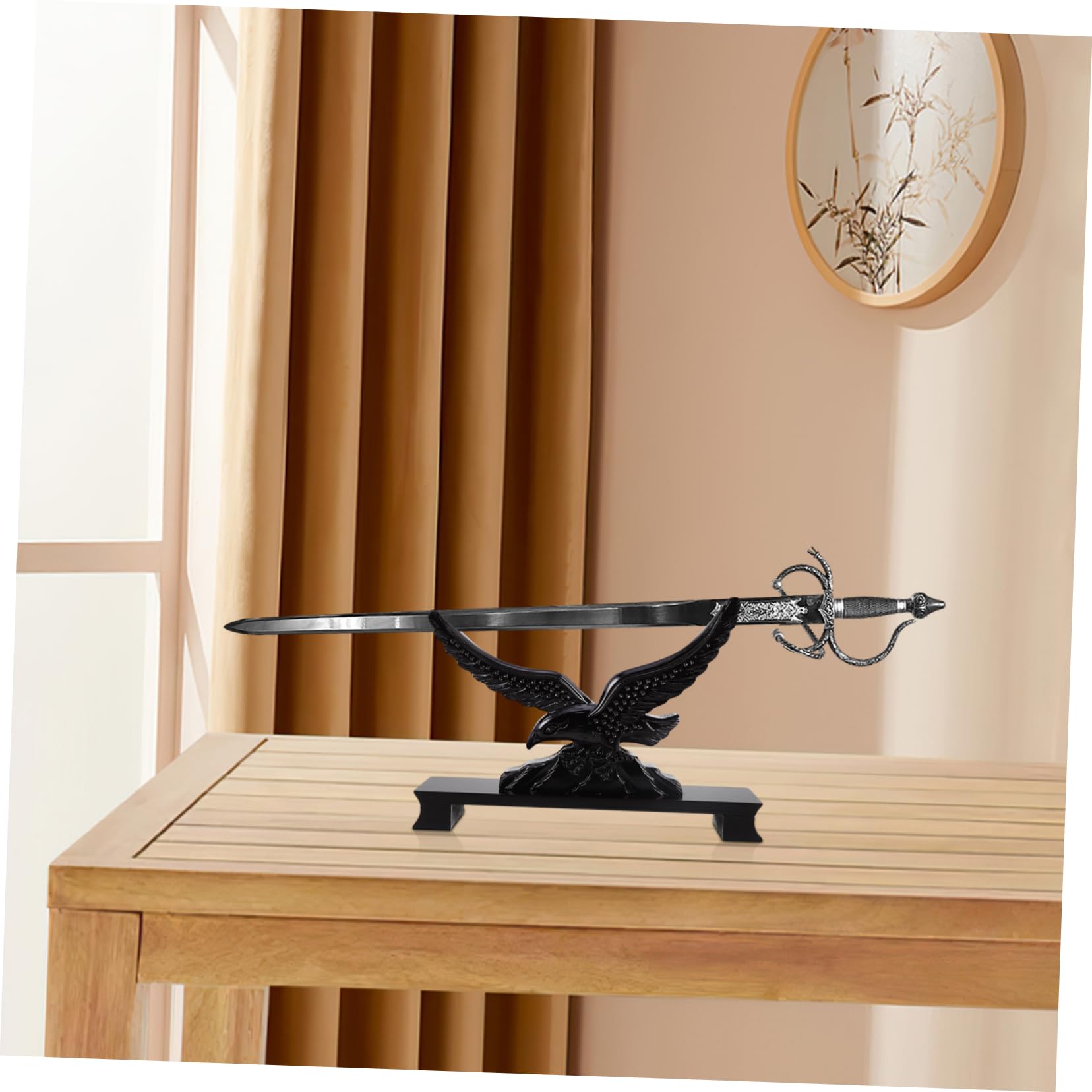ibasenice Estante De Espadas Soporte De Resina Elegante Para Exhibidor De Espada Soporte Para Forma De Águila Para Decoración De Colección De Chinas