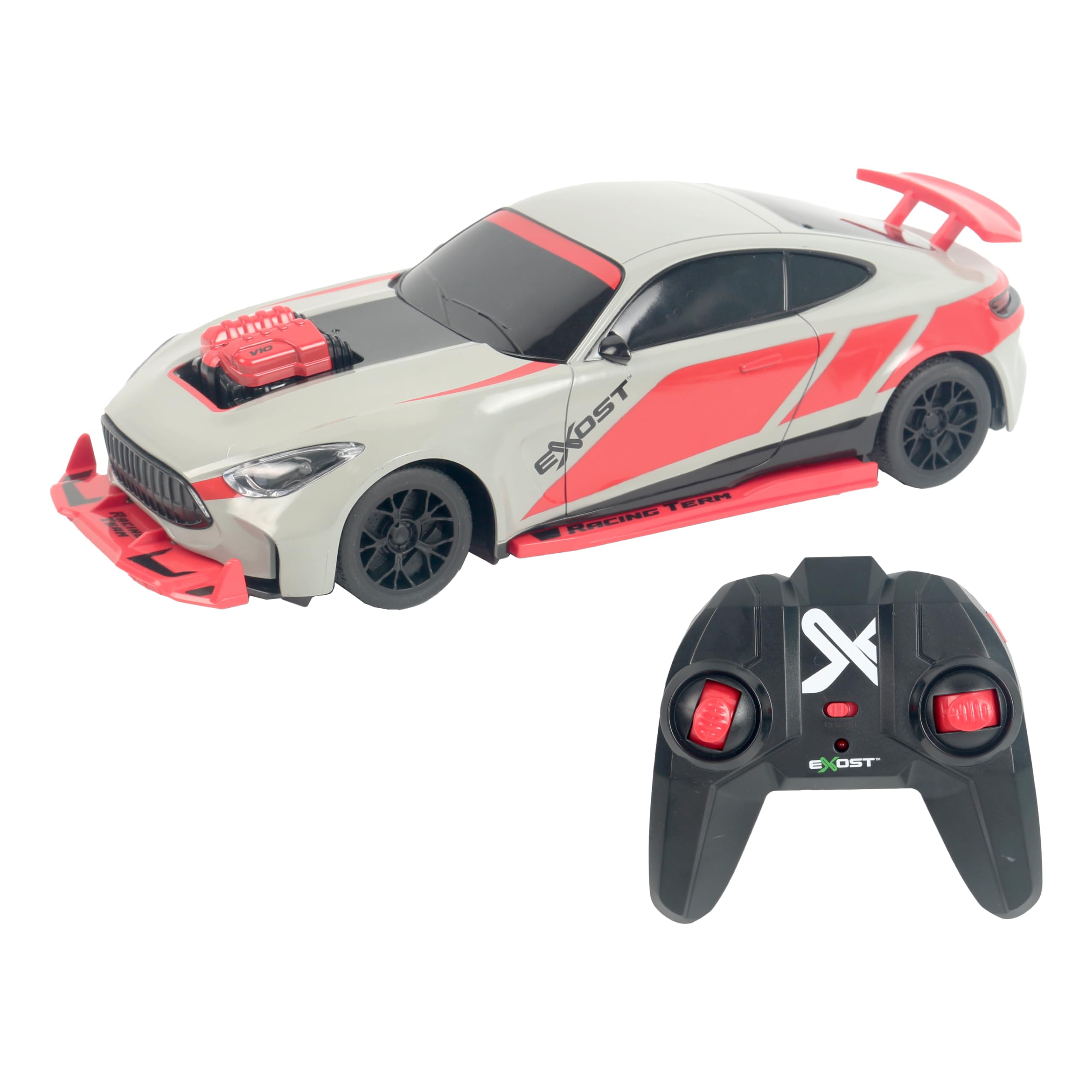 Exost - Nitro Shift – Voiture Télécommandée Transformable Échelle 1:​16 - RC Car 2,​4Ghz avec Effets Lumineux - Vitesse 15 km/​h - Portée 25m - Batterie Rechargeable - Jouet Enfant dès 5 Ans