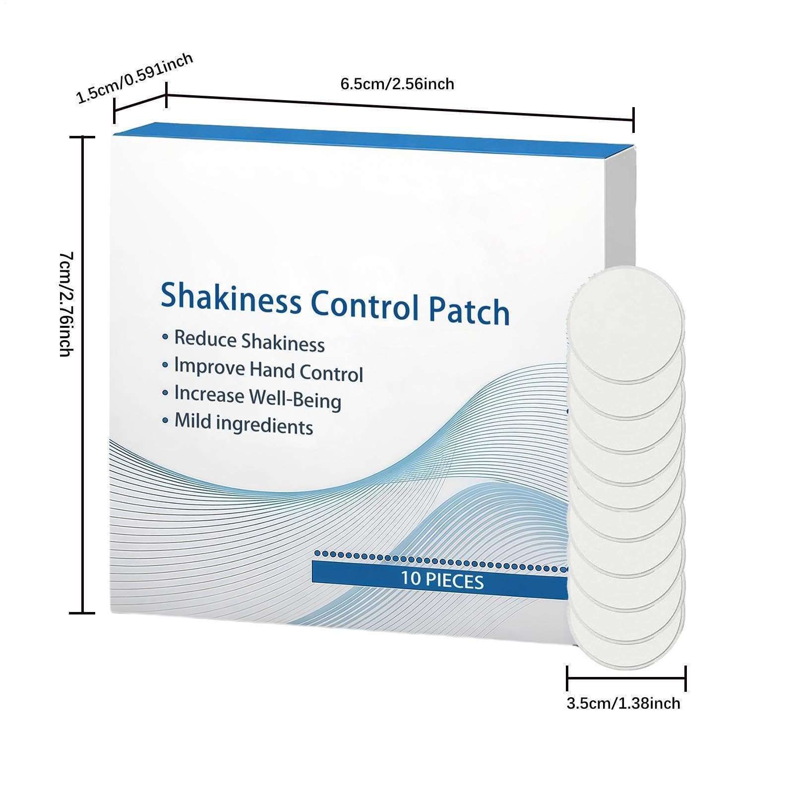 Tremor Control Patch, Wrist Stability Support, Soft Adhesive Patch 5 cm, 10pieces Daily Use Travel Office Meetings, Hand Stability Aid, Women Care Support for Home Office Travel Use