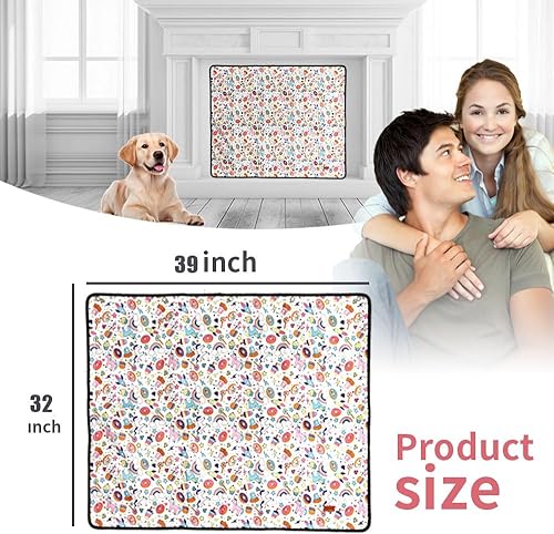 Miniatura 6 de Funda de chimenea de 39 x 32 pulgadas para interior de chimenea que detiene la pérdida de calor, manta de chimenea para invierno y verano,