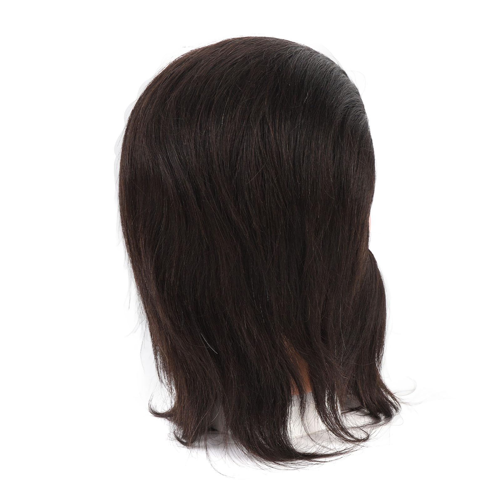 Männlicher Schaufensterkopf mit Bart, Friseur-Übungskopf für das Training im Haarstyling, realistischer Friseur‑Trainingskopf aus Harz/PVC mit natürlichen Gesichtsbehaarung für