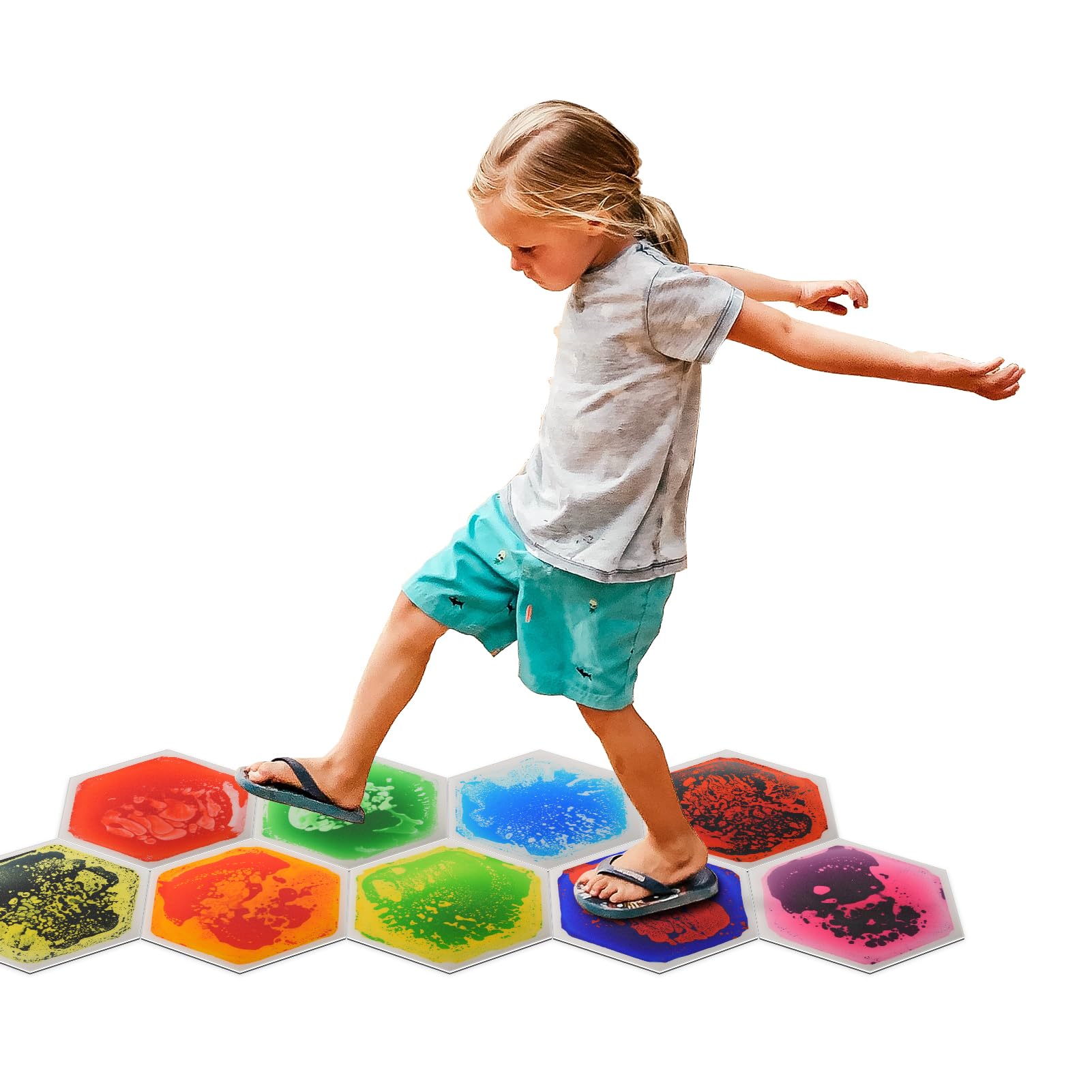 Lot De 6 Tapis Sensoriels Silicone Bébé – Motifs Texturés Différents – Puzzle Tactile Pour Développement & Éveil