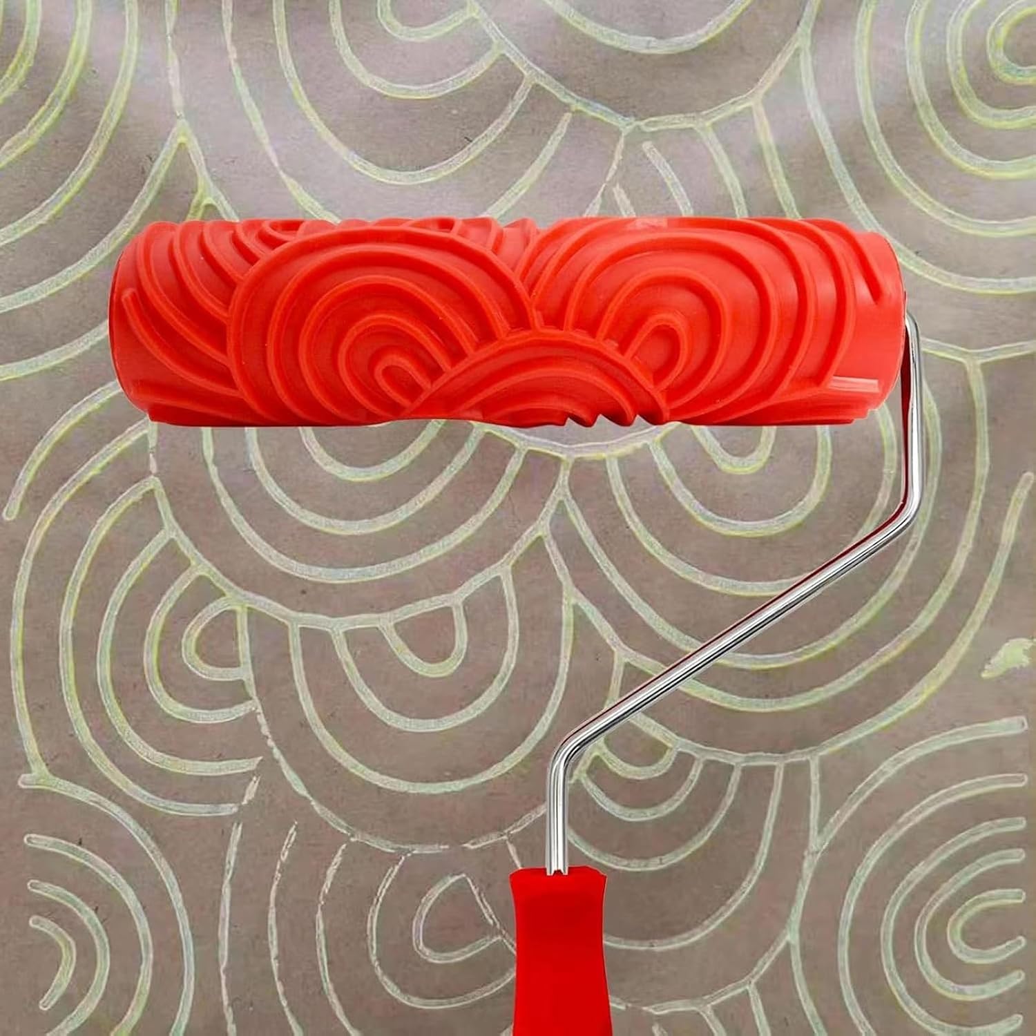 Texture Paint Roller, Patterned Paint Roller for Wall Decoration, 3D Embossing Rubber DIY Pattern Tools, Household Wall Painting, Not Paint Rollers