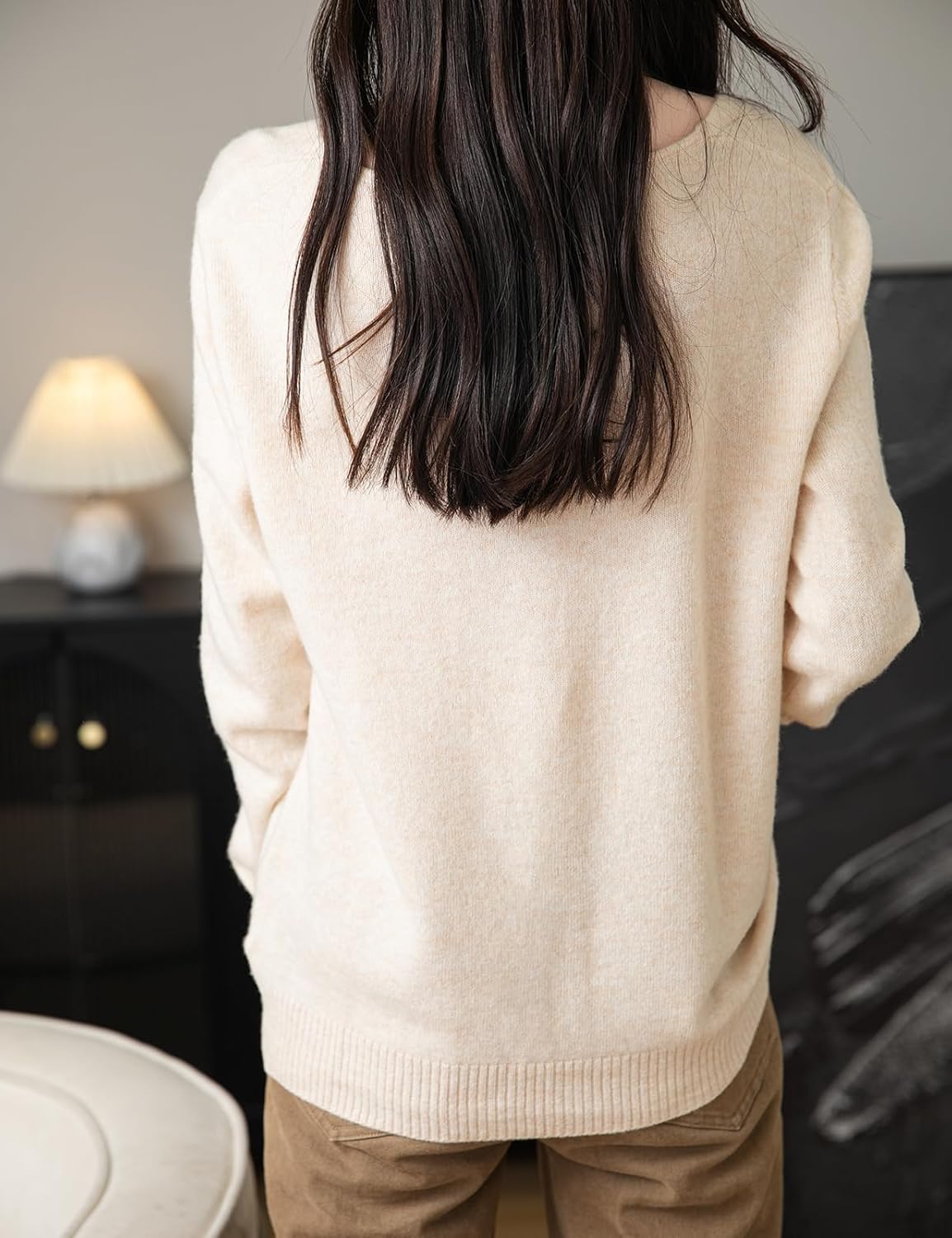 Chanyarn Women's 100% Merino Wool Cardigan 2025 Fall Winter Sexy V Neck Long Sleeve Lightweight Knit Cardigan Sweater - Image 6