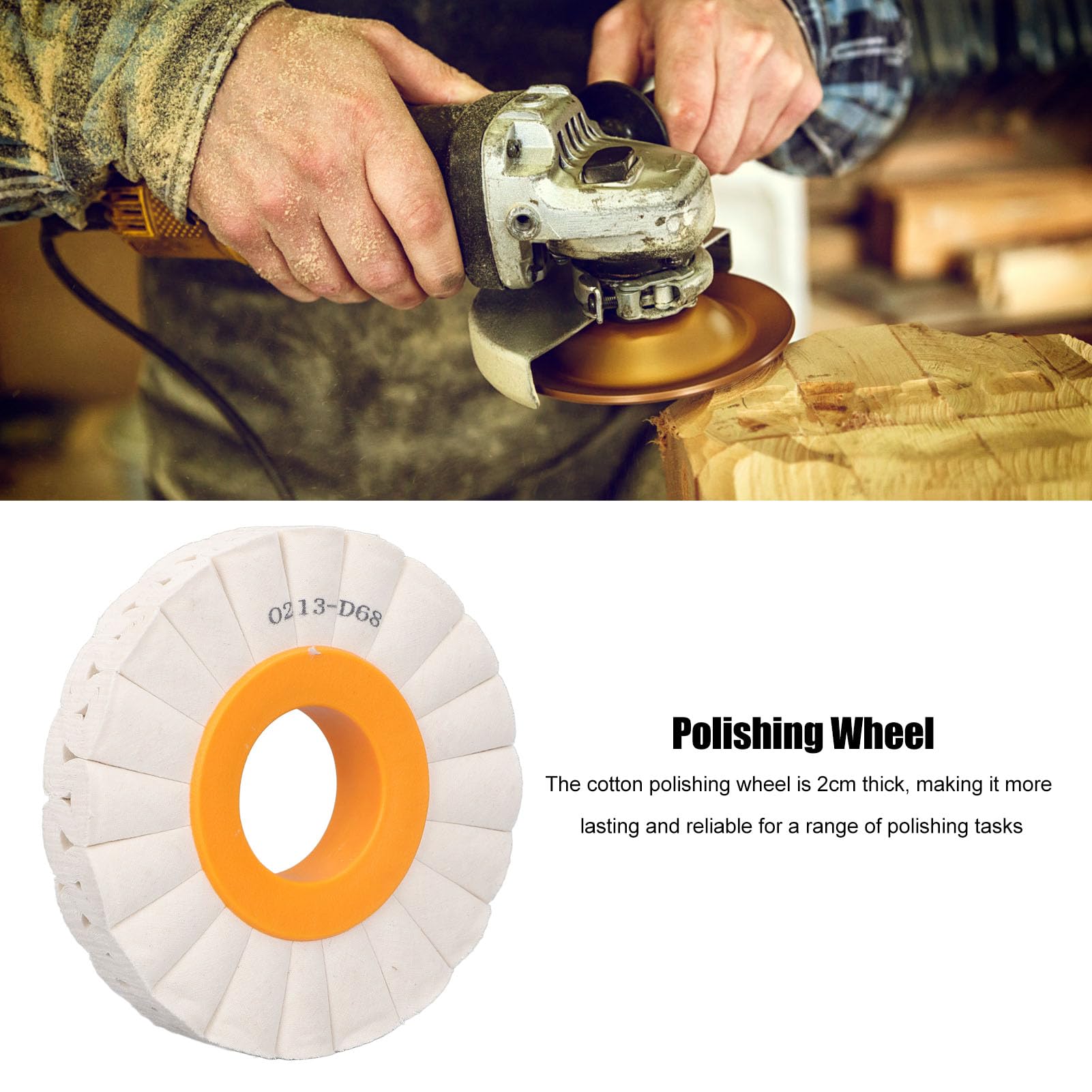 5/10 Pezzi]Ruota Lucidante In Lana Da 4 Pollici, Ruota Lucidante Per Vetro Pietra Metallo Diametro 100 - Foto 6