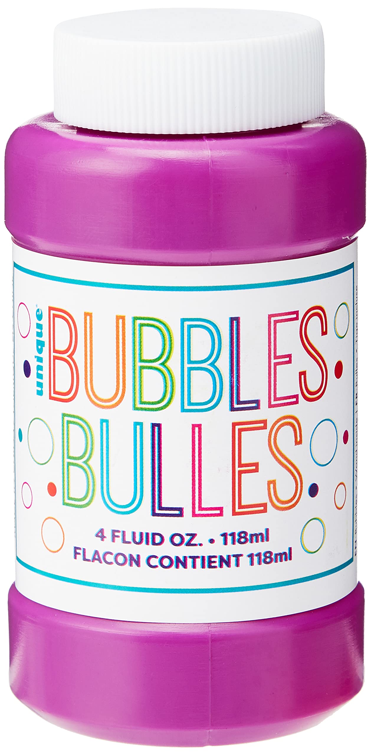 Unique Party Bubbles, 4 oz, Purple