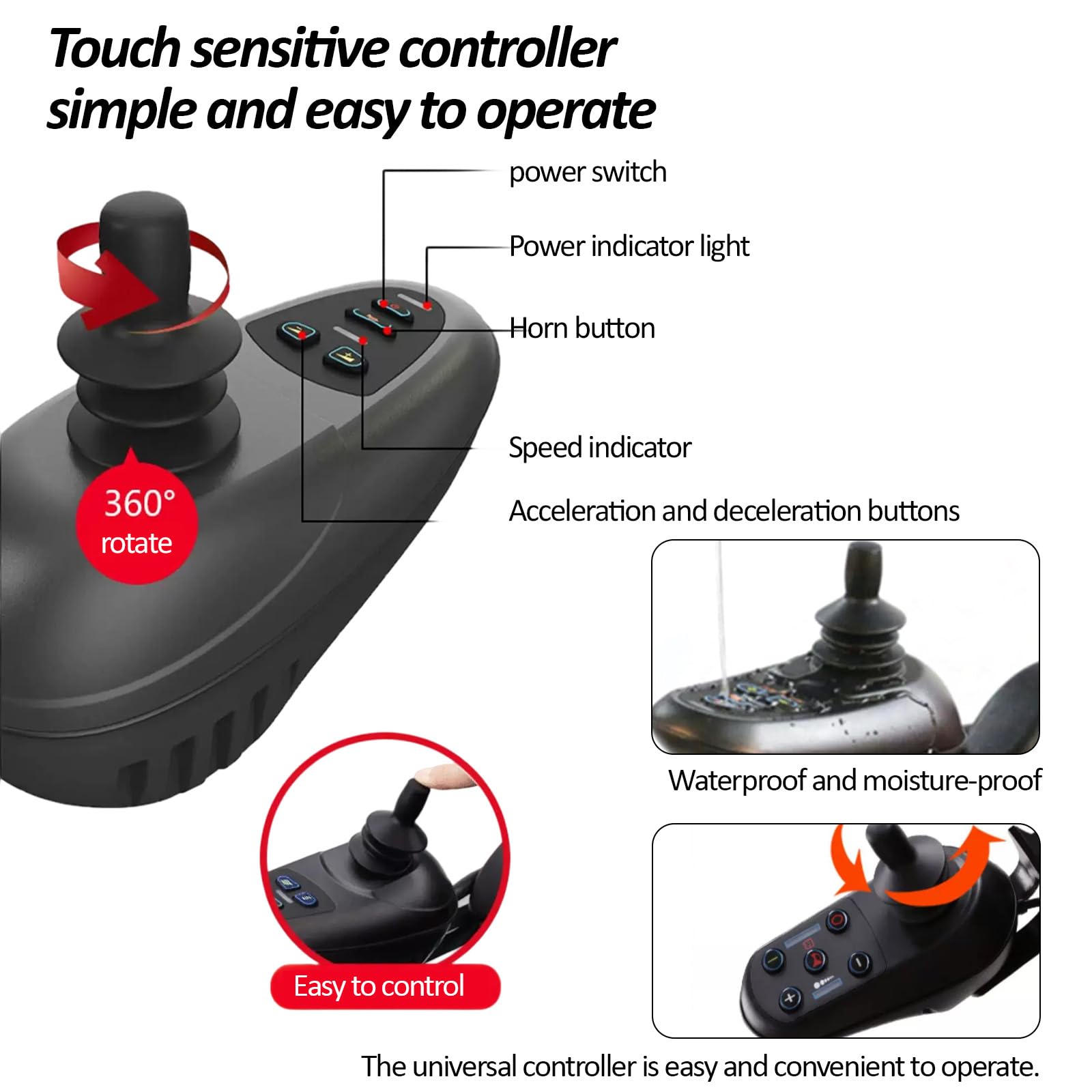Silla de Ruedas Eléctrica Plegable para Subir Escaleras,Silla de Ruedas para Subir Escaleras,Silla de Ruedas Eléctrica Todo Terreno Controlada a Distancia,Tres Motores,Subir y Bajar Escaleras