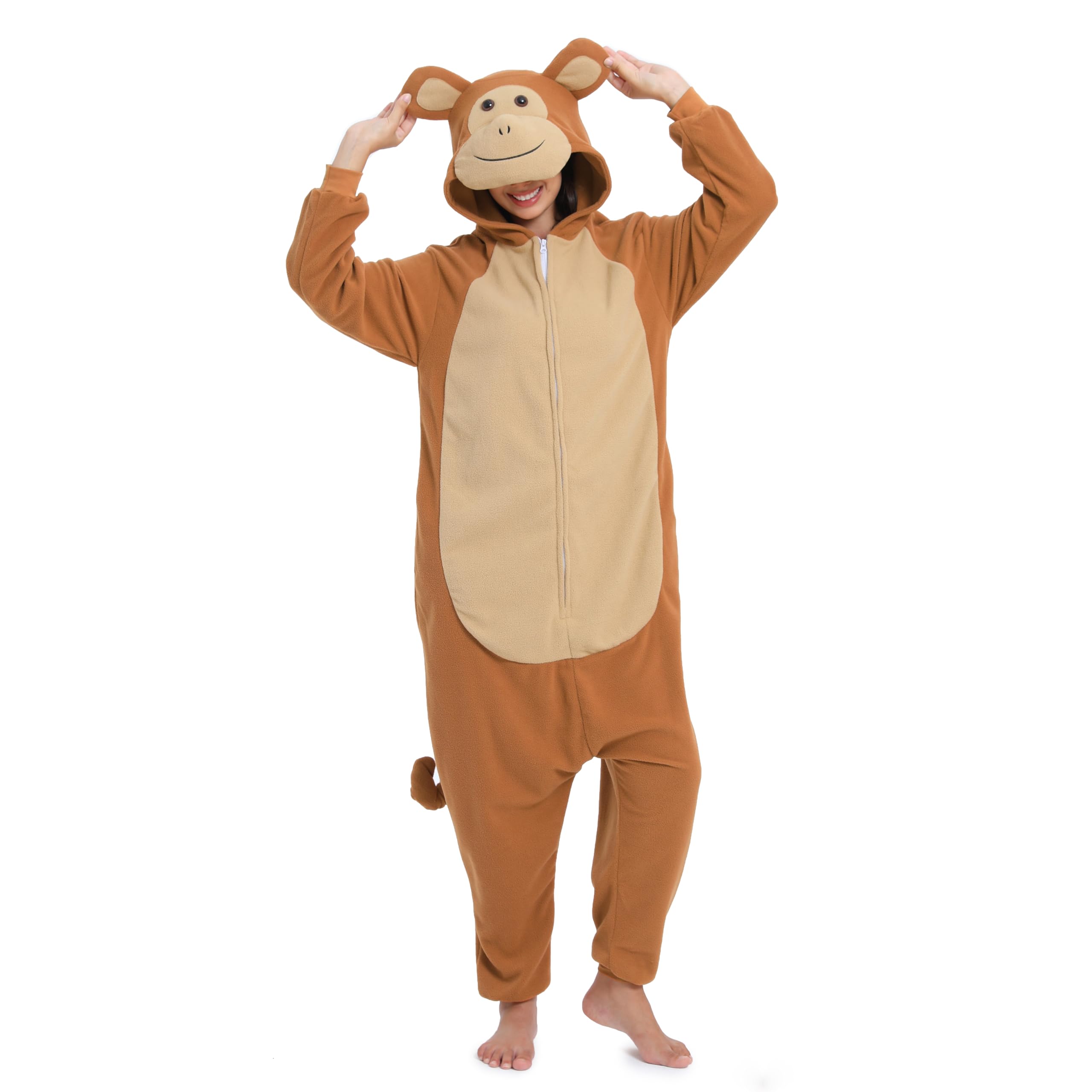 LBJR Pigiamone Animali Pigiama Intero Costume di Cosplay Party Halloween Carnevale Animali Pigiama