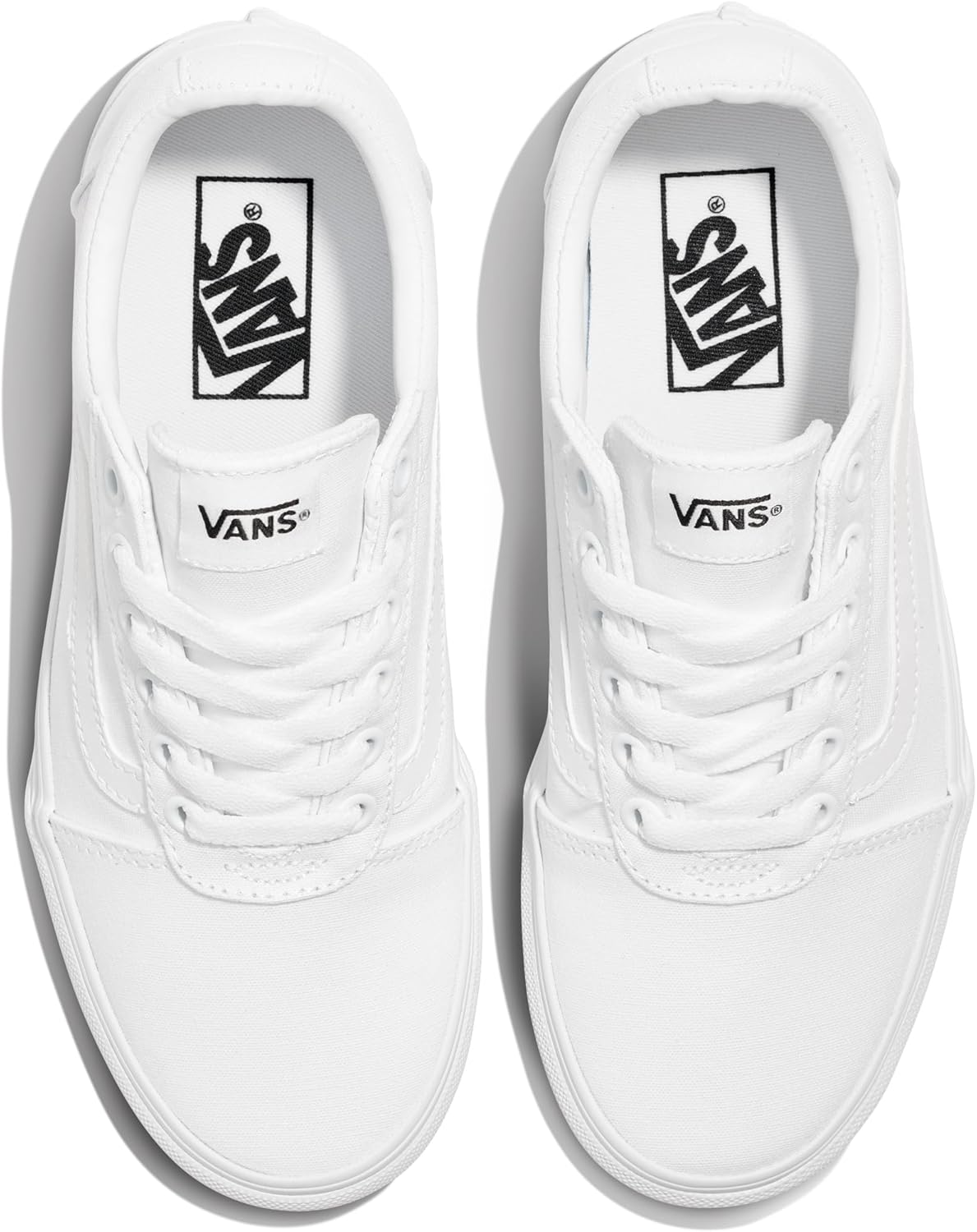 Vans Women's Ward Platform Sneaker, (Canvas) White, 10 - Image 5