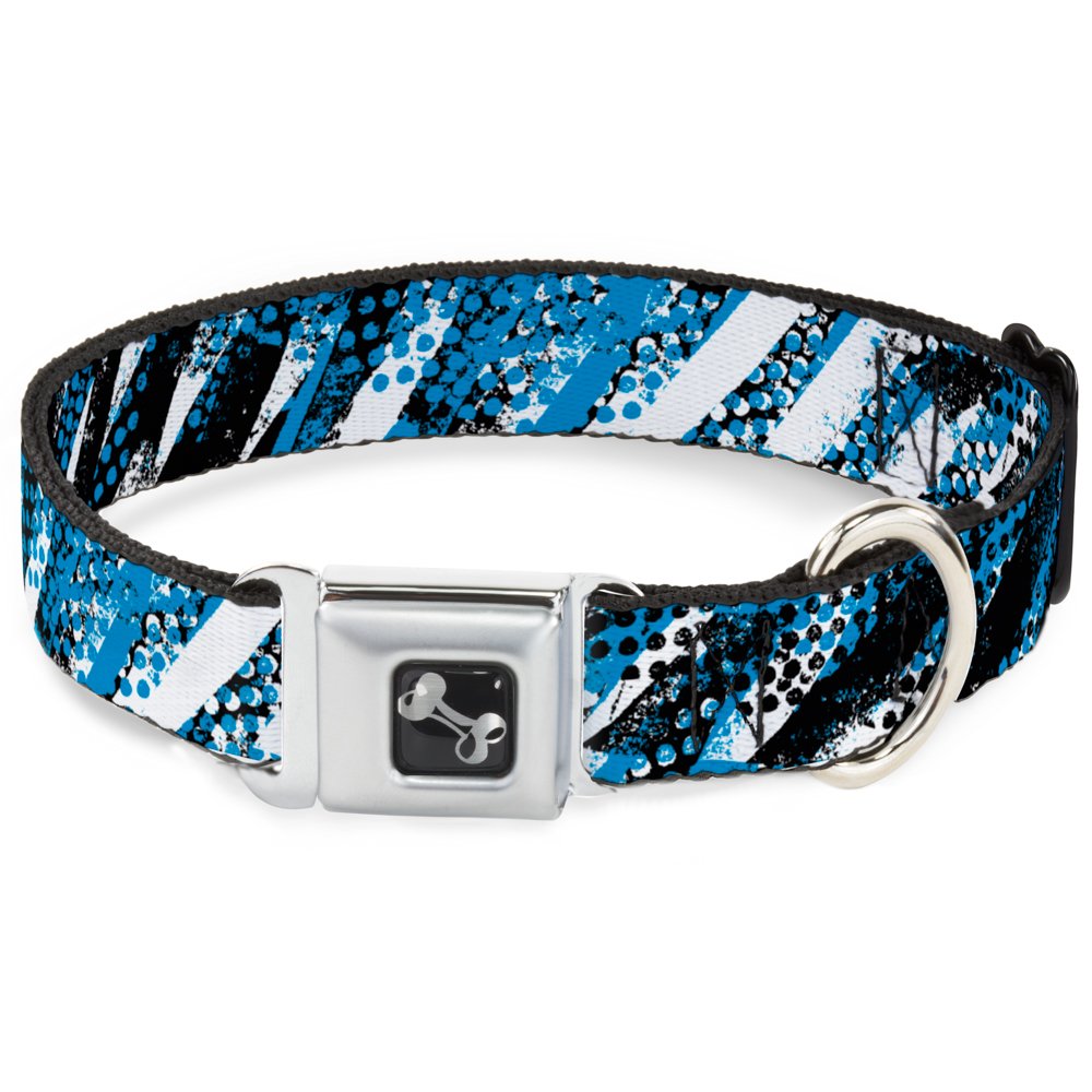 Collier de chien Buckle Down en nylon robuste et boucle métallique premium