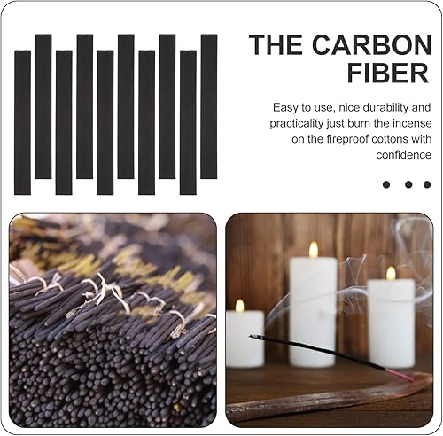 Miniatura 4 de YARNOW 10 alfombrillas para quemador de incienso, almohadillas de algodón ignífugas, resistentes al calor, accesorios para quemador de incienso,