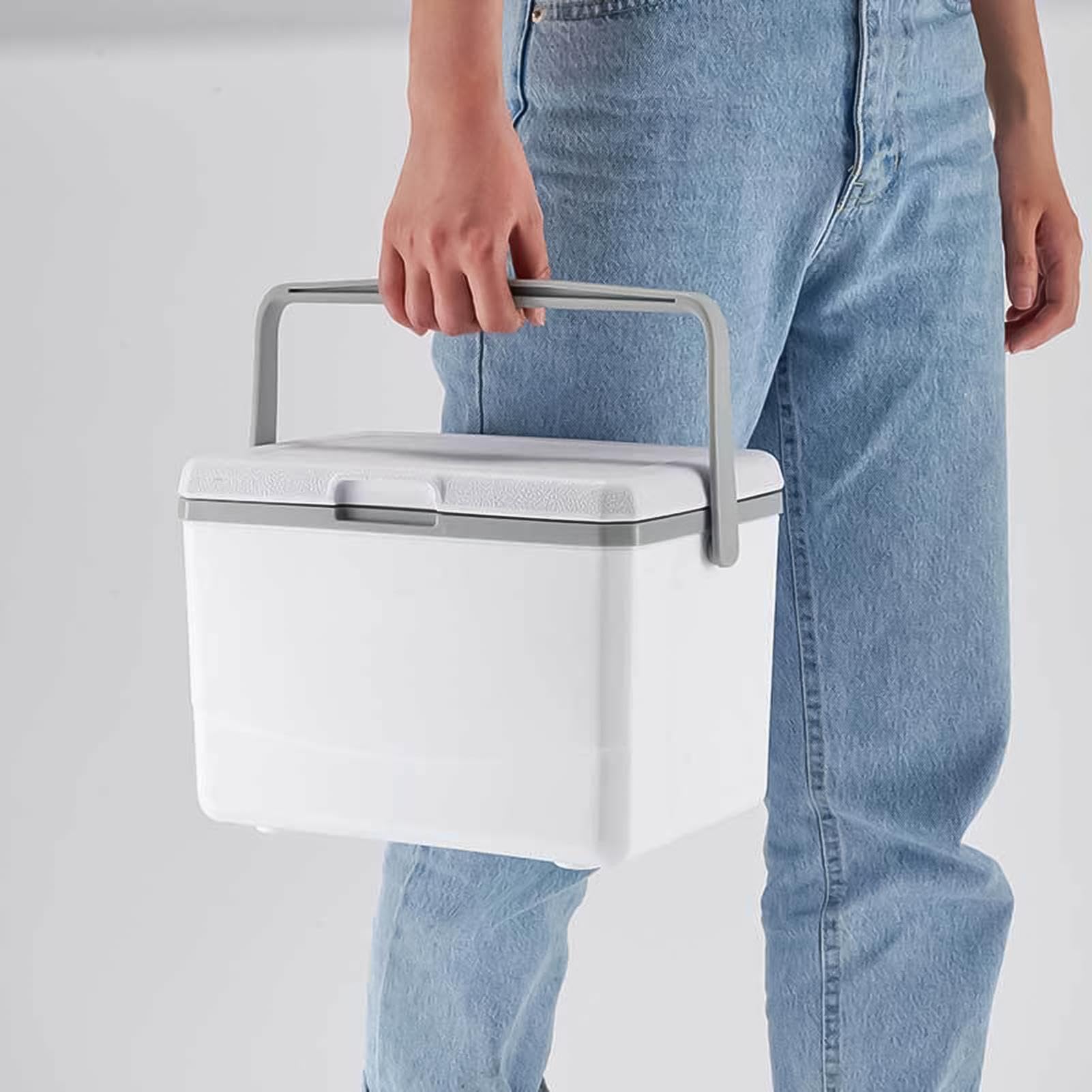 Cofre de Hielo para Acampar, refrigerador para Acampar,Enfriador de | Camping pequeño | Pequeño refrigerador portátil Aislado 5L, Duro portátil para la Playa, Comida campestre, Camping