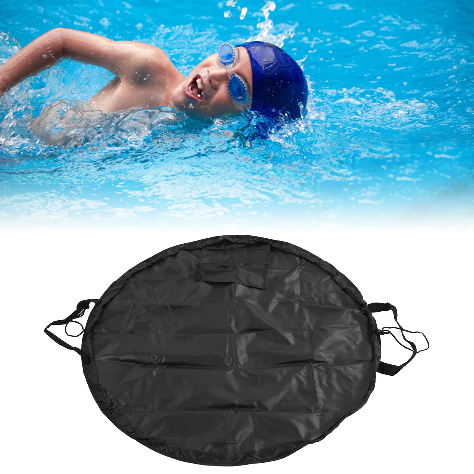 Yuecoom Wetsuit Bag, Swimming Suit Bag, Surfing Suit Bag, Wetsuit Changing Mat for Swimming Suit Storage,600D Nylon, CompactFolding,Black