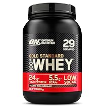Optimum Nutrition Gold Standard 100% Whey, Proteine in Polvere, Gusto Doppio Cioccolato, 899g, 29 Porzioni