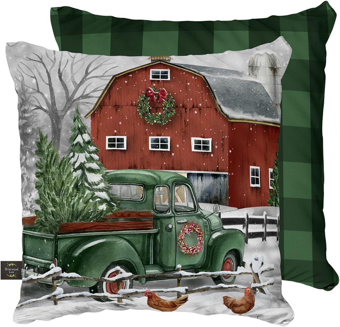 Almohada Decorativa Navideña 43x43 cm con Funda Removible