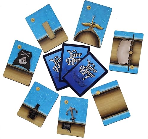 Miniatura 7 de YARR HARR! by Skill Board Games - Juego de cartas de estrategia ligera, barco pirata para niños y adultos, ideal para noche de juego familiar, 2-6