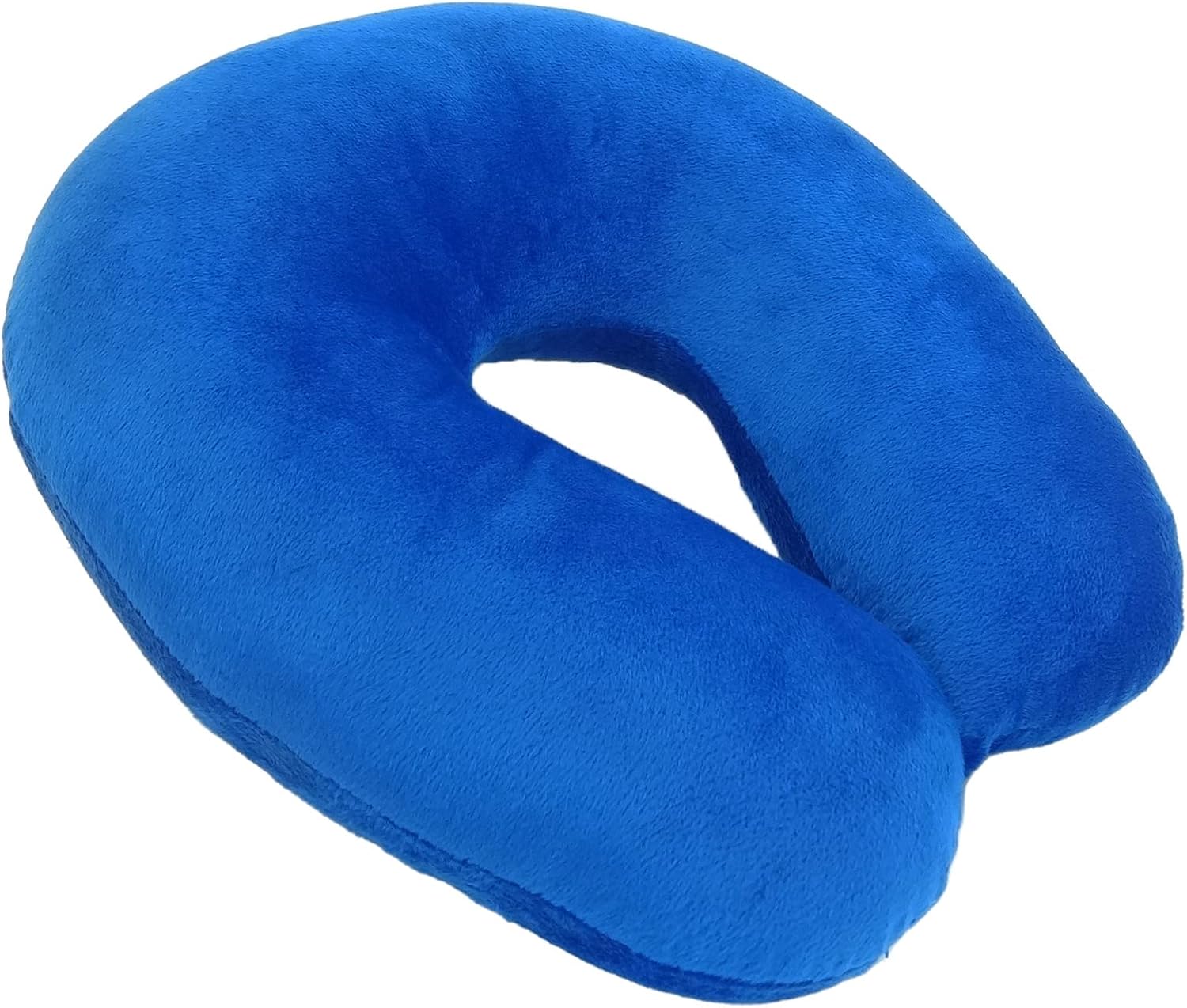 Wolf Essentials Adult Cozy Soft Microfiber Neck Pillow, Compact, Perfect for Plane or Car Travel, Cobalt : Home & Kitchen