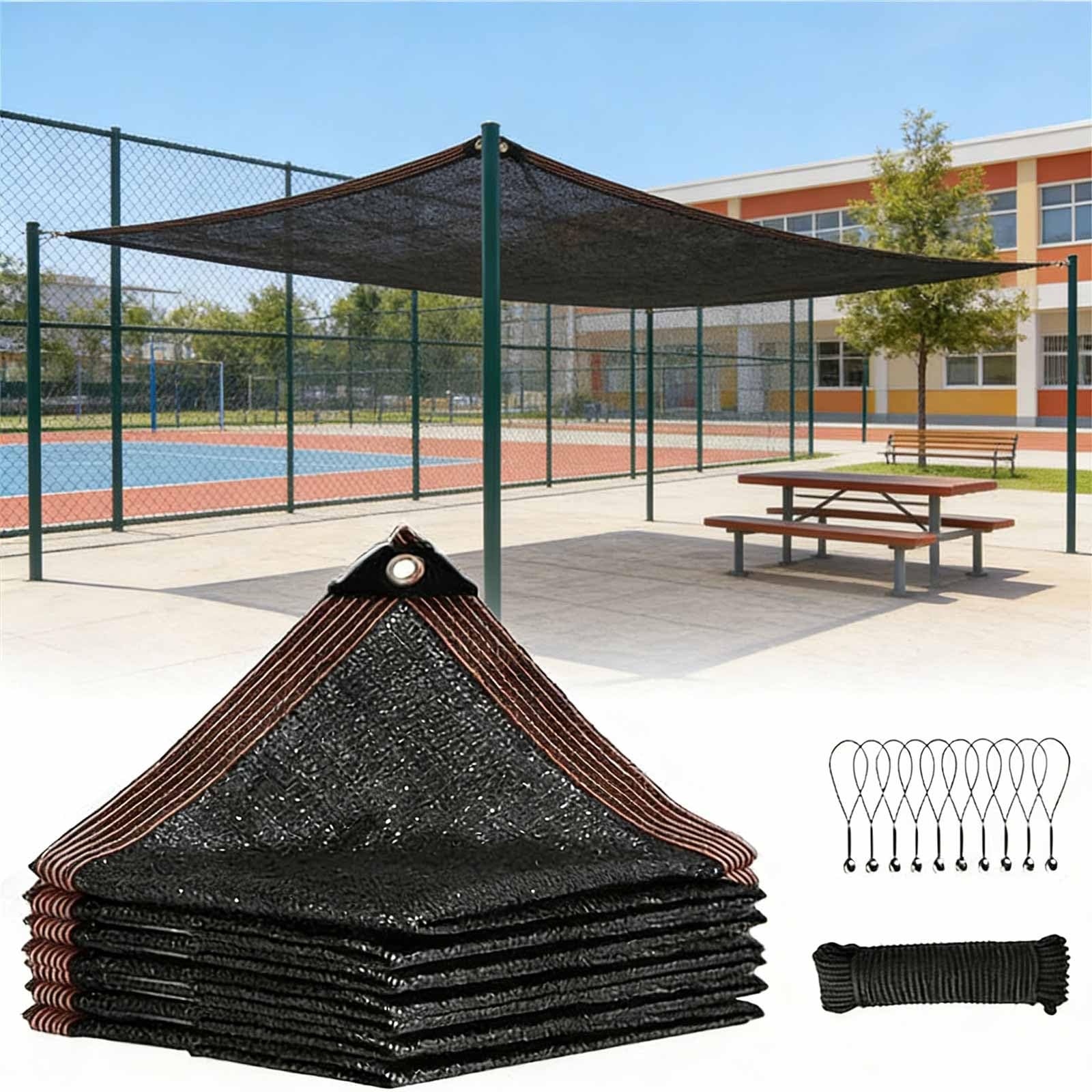 UV-beständiges Gartentuch, 3,5 x 7,6 m, langlebig, Sonnencreme für den Außenbereich, mit Ösen, Pflanzenschutz, für Gewächshaus, Terrasse, Rasen und Hundehütte