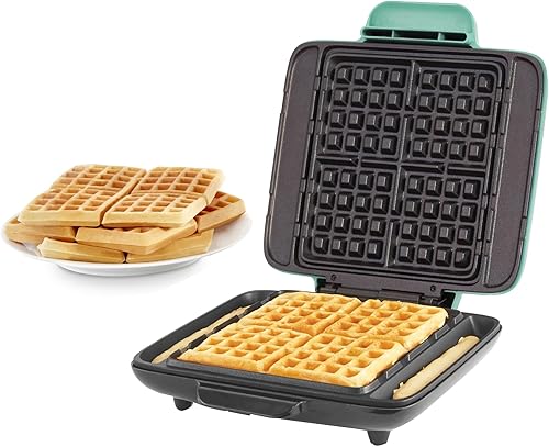 DASH Miniwaflera sin goteo: Plancha para hacer wafles de 1200 W + máquina waflera para hacer wafles, papas hash brown, o cualquier desayuno,