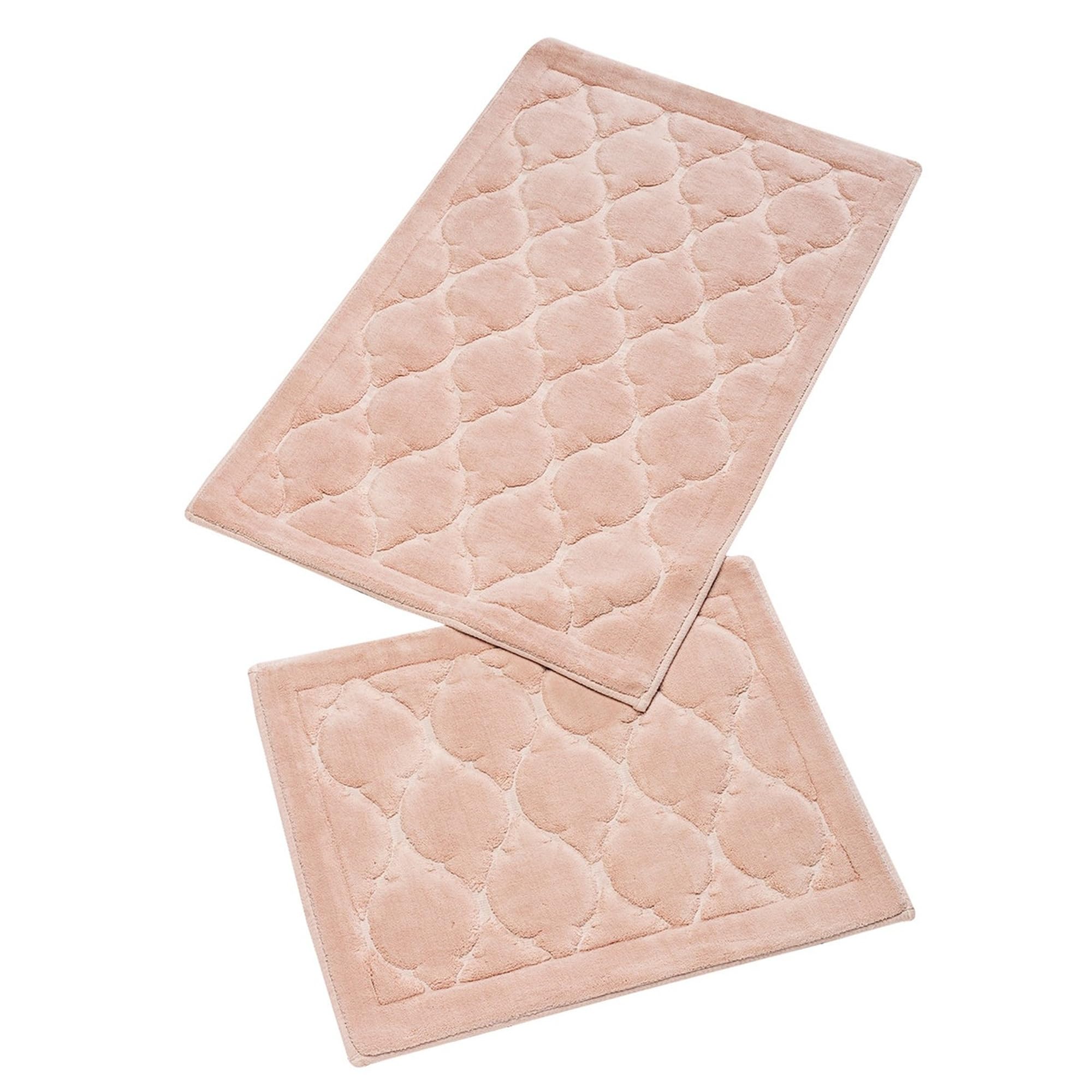 Ensemble de tapis de bain (2 pièces) saumon