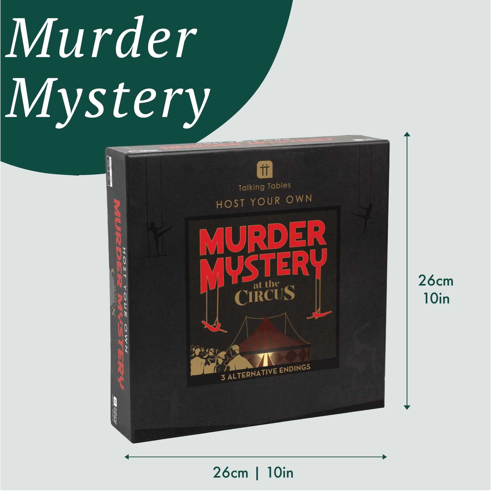 Talking Tables Juego de misterio de asesinato con temática de circo en casa