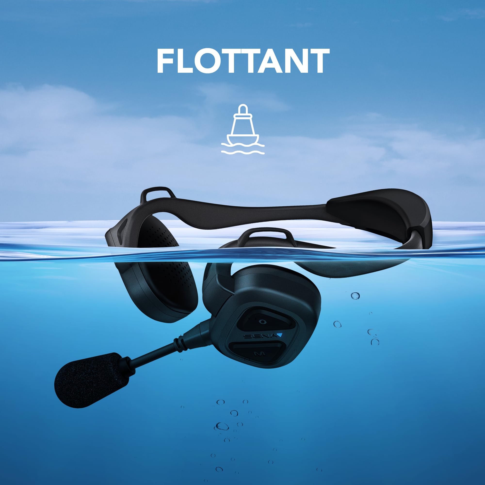 Sena Nautitalk Bosun Casque de Communication intercom Mesh Multisport pour la Voile et Autres Sports Nautiques