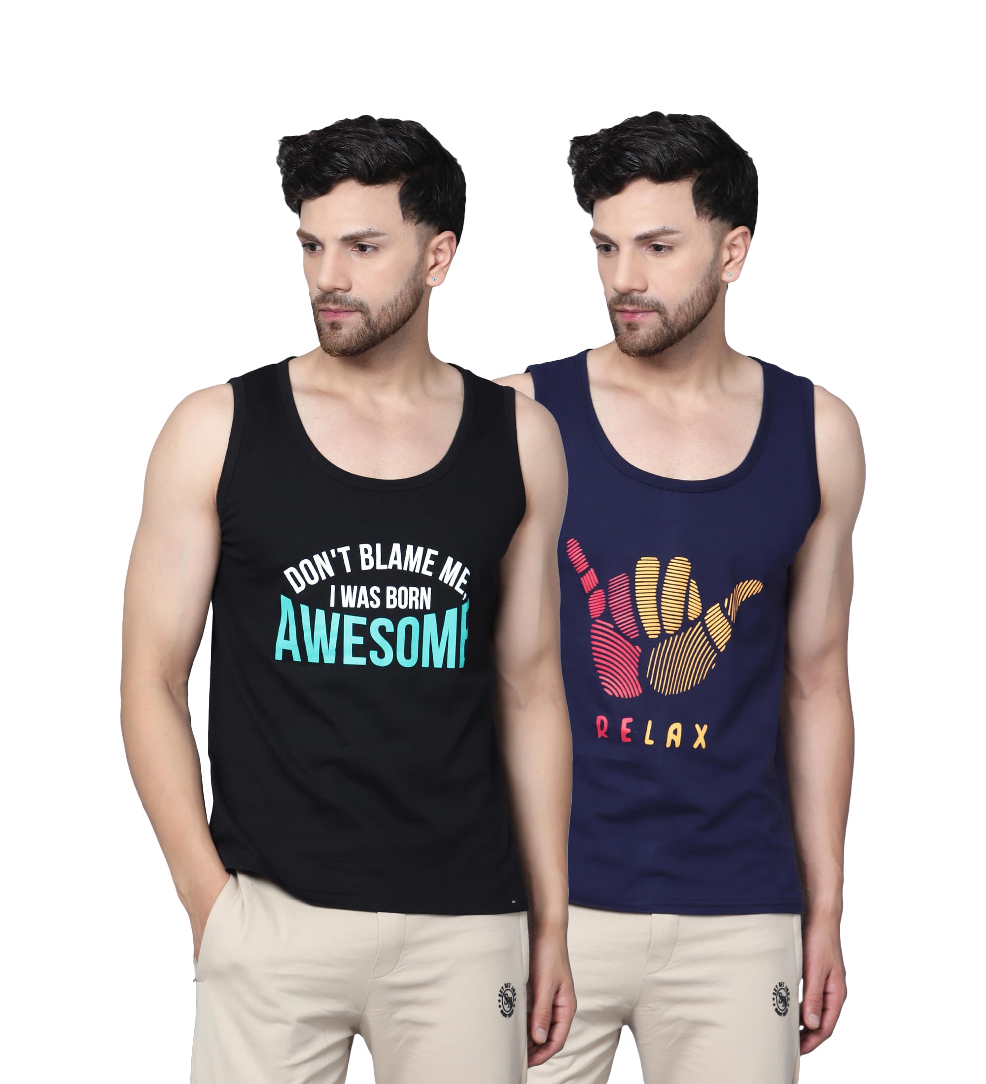 teex Designer Men Vest Versatile Cotton Sando/Baniyan/Ganji for Boys - Perfect for Gym Workouts, Vacations, and Beaches-picture-26