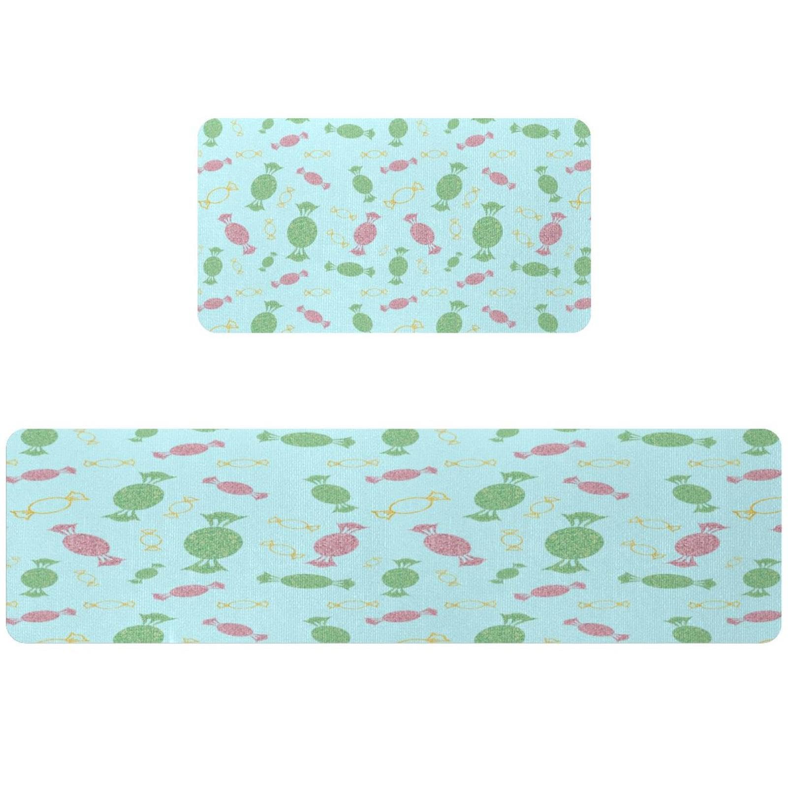 Alfombrillas de cocina de colores para pasillo y cuarto de lavado VAPOKF