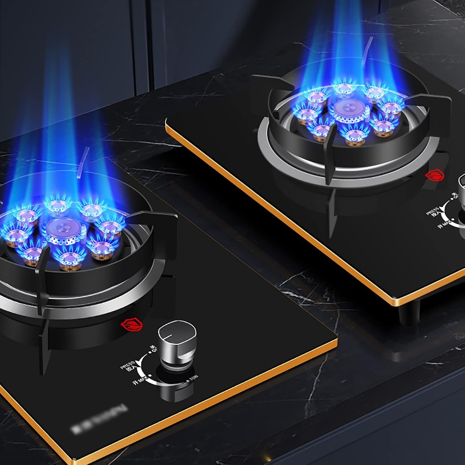 Burner Gas Cooker gas hob 5.2KW Hob For Cooking For Flexible & Precise Table Top Or Built-in - 1 Cast Iron Portable Ring For Compact Living, Kitchen, Camping Or Caravans(Ng)