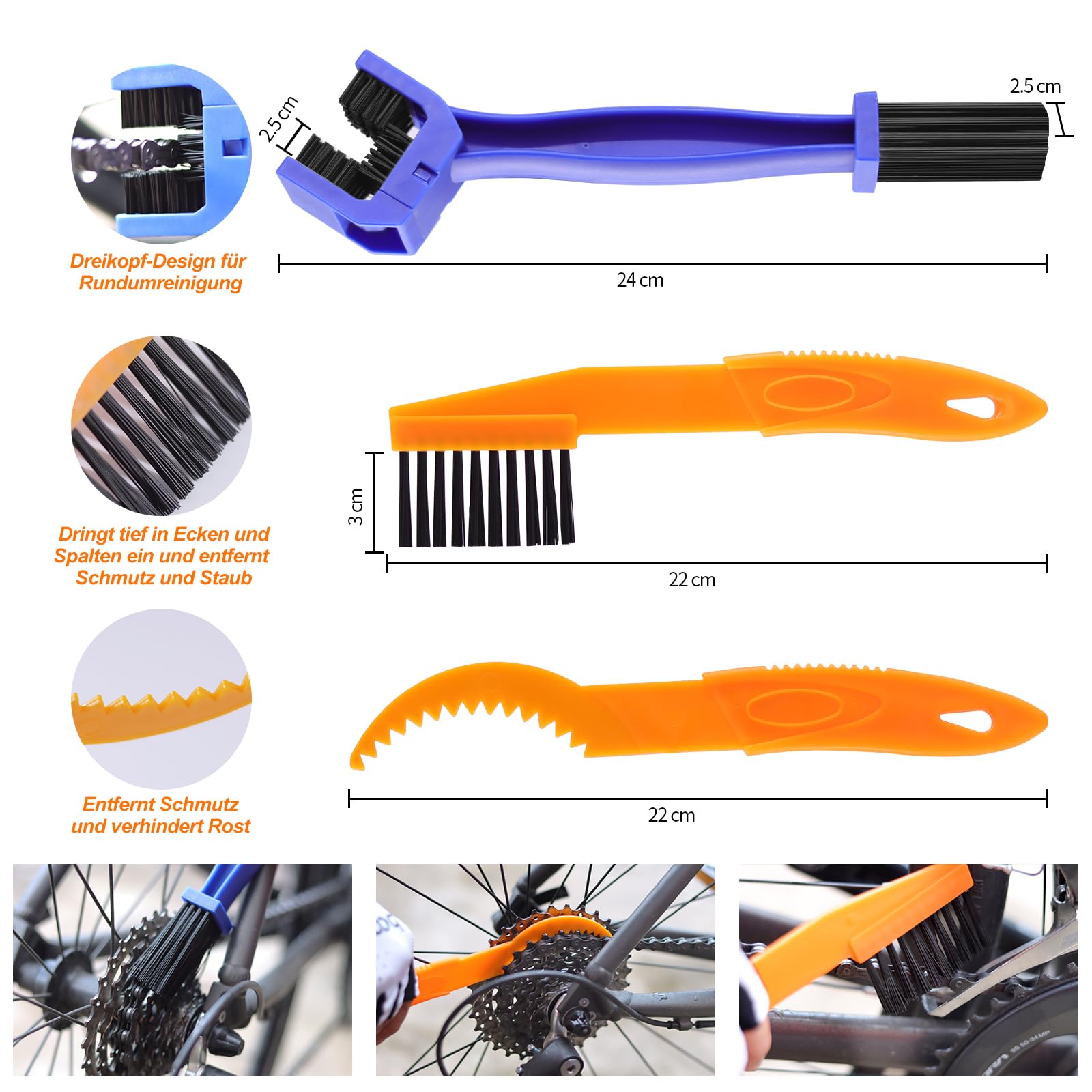 Spazzole Dettaglio Auto Kit Pulizia Auto Completo - 2 Guanti Microfibra, 3 Panni, 2 Spazzole Morbide E 1 Spazzola Dettaglio Spazzole Pulizia Interni - Foto 3