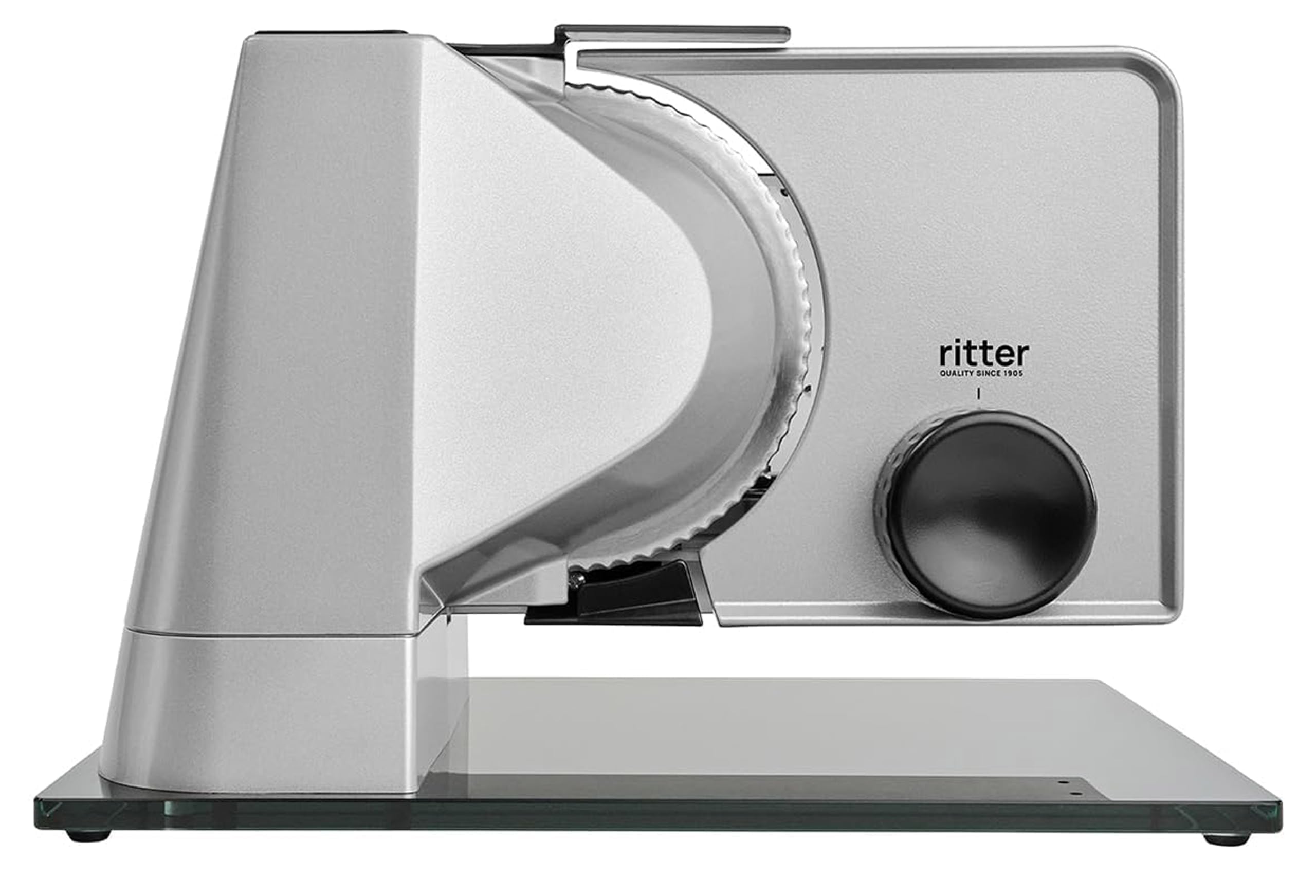 ritter Allesschneider sono 5, elektrischer Allesschneider mit ECO-Motor, made in Germany, Silbermetallic
